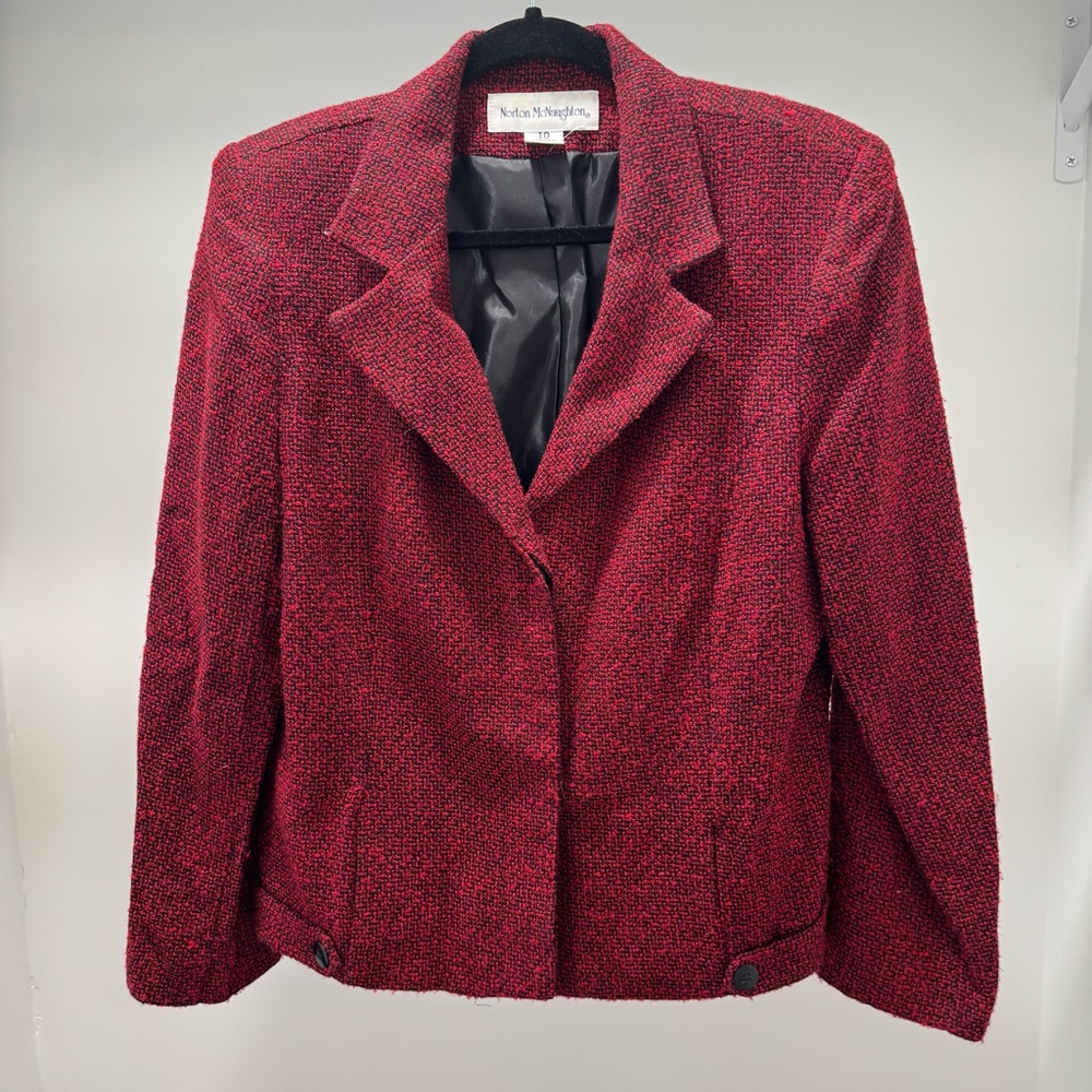 Size 10 vintage Norton mcnaughton tweed blazer jacket